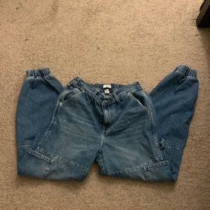 Forever 21 cuffed baggy jeans